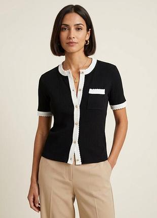 Контрастний кардіган zara ( р.м)