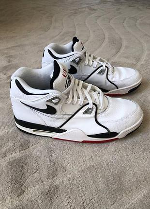 🔥 nike air flight ’89 white / black 🔥мужские высокие кроссовки найк размер 44.5
