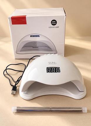 Uv/led лампа для манікюру sun 5, 48w