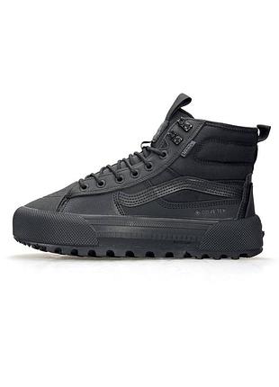 ❄️ кросівки vans sk8-hi mte-3 fur m all black