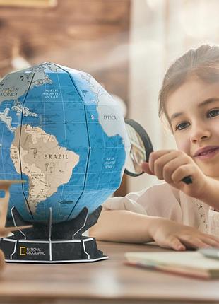 3d пазл cubicfun scratch globe земна куля 4