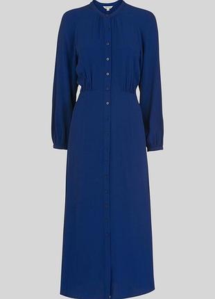Сукня whistles  dark blue eloise textured dress