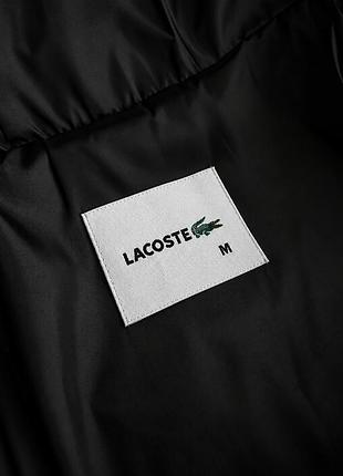 Куртка зимова lacoste чорна s, m, l, xl, xxl