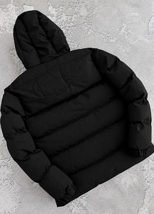 Чорна куртка lacoste на зиму s, m, l, xl, xxl