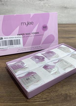 Набор форм для ногтей mylee paper nail forms 500 шт. (для наращивания ногтей)