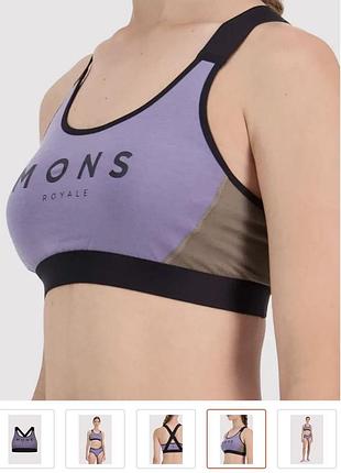Жіночий спортивний топ mons royale stella x-back bra, виготовлений з високоякісної мериносової вовни