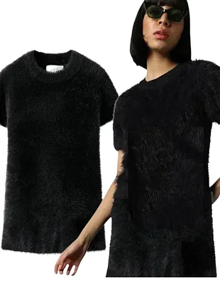 Теплое платье туника zara s-м