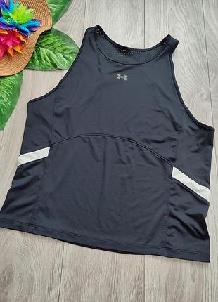 Черная спортивная майка-топ under armour размер xl