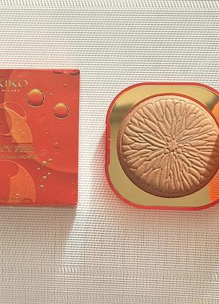 Запечений бронзер kiko milano juicy fizz sunkissed lumi-bronzer 20 g