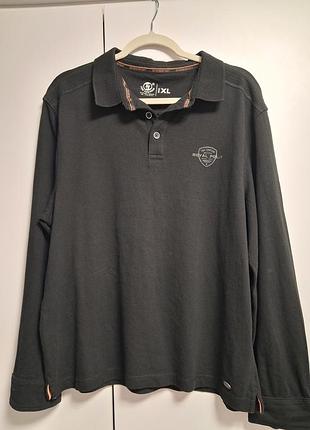 Поло чоловіче tom tompson royal polo довгий рукав чорне xl