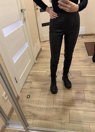 Шкіряні штани zara 2