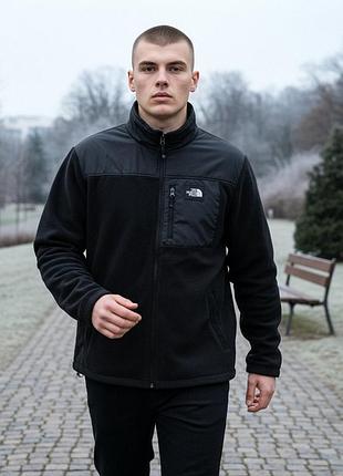Tnf чорна зіпка з флісу розміри s-xxl the north face