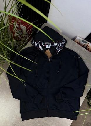 Чорне зіп худі burberry розмір s-xxl