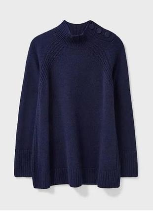 Crew clothing company теплый свитер из шерсти ягненок размер 52