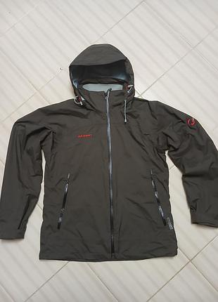 Куртка mammut drytech коричнева спортивна трекінгова