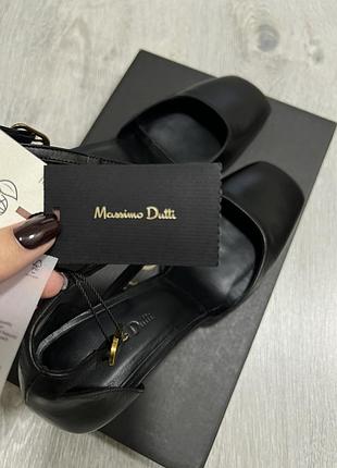 Туфлі нові massimo dutti чорні 38 розмір