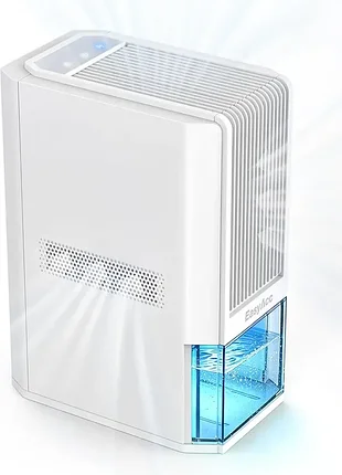 Осушувач повітря easyacc q22 — компактний осушувач із резервуаром 2 л, продуктивністю до 1300 мл/добу, 2 режимами роботи та нічним підсвічуванням