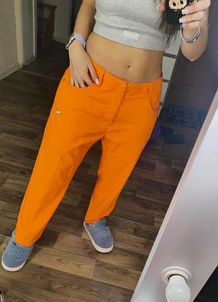 Оранжев классические брюки puma