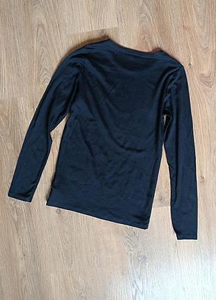 Лонгслив черный gap пима коттон термо кофта гг м 10