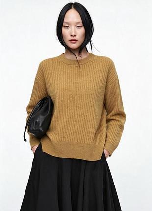 100% кашемір! м'який теплий оверсайз джемпер m&amp;s р.uk 12 — на р. m-l