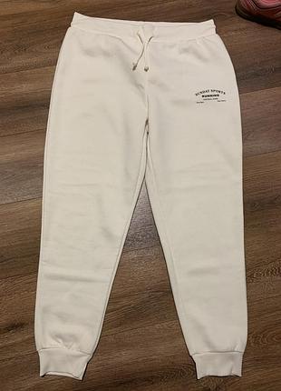 Нові білі спортивні штани джоггери primark l xl 🤍❤️