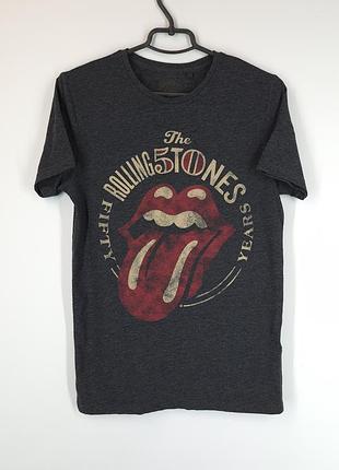 Футболка next the rolling stones fifty years anniversary сіра розмір s