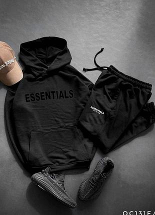 Костюм из флиса essentials черный мужской xxl
