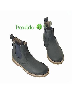 Нові з бірками зимові  підліткові ботинки froddo (натуральна шкіра, натуральна вівця) на 33,34,35,36,37,38 розмір