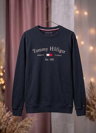 Світшот tommy hilfiger темно-синій xs-s