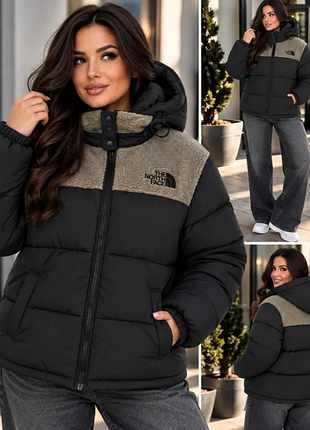 Куртка женская зимняя плащевка тедди  m, l, xl, 2xl 4 цвета  rin1551-6802ве