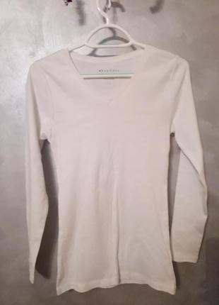 Белая коттоновая кофта peacocks