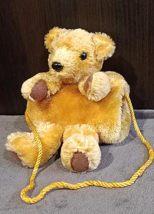 Мишка винтаж  ,авторский, коллекционный, медведь муфта, сумочка,teddy bear, dormouse designs, handmade, scotland, шотландия,sue quinn