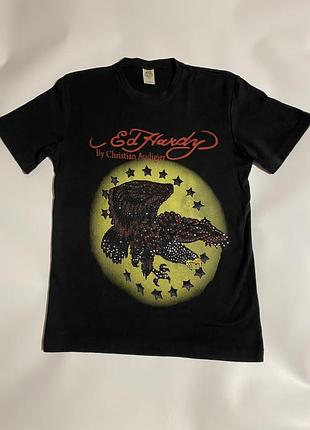 Футболка ed hardy by christian audigier y2k оригінал