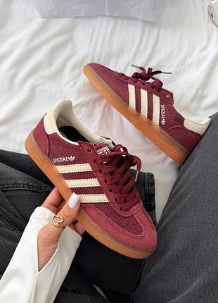 Кроссовки женские adidas spezial burgundi