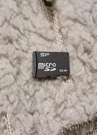 Картка пам'яті 2 Гб silicon power microsd мікросхем sp
