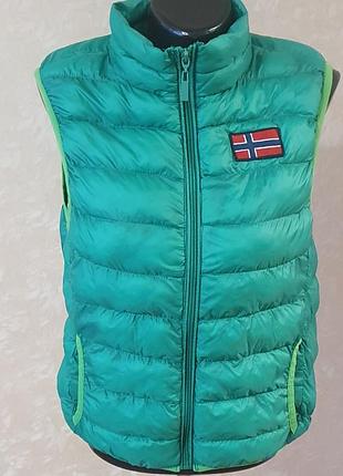 Пухова ультралегка жилетка geographical norway, розмір s (оригінал)