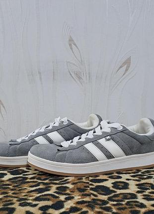 Чоловічі сірі замшеві кросівки кеди footwear the urban brand якісна екозамша стильні повсякденні сірого кольору устілка 28 см стан нових