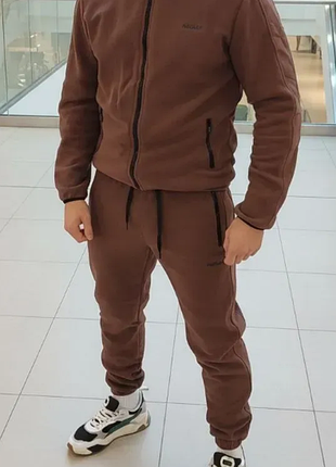 Костюм мужской теплый флисовый на молнии 3 цвета m, l, xl, 2xl, 3xl razg802-a119vве