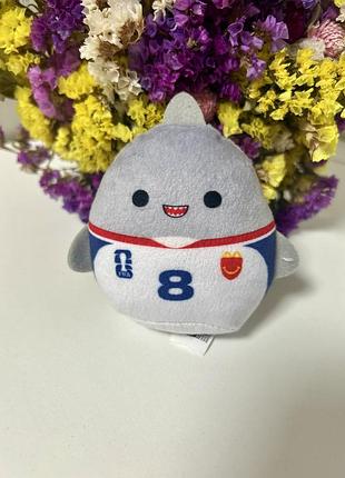 Колекційна іграшка squishmallows акула гордон №8 (happy meal mcdonald's)