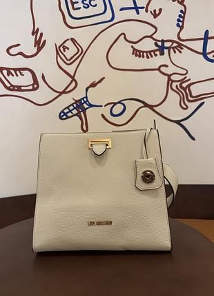 Жіноча сумка love moschino квадратна світла
