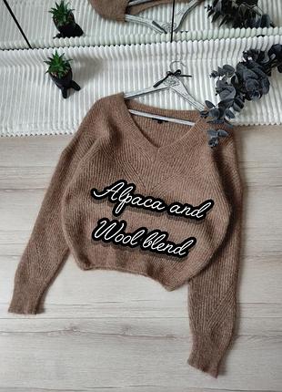 Свитер из альпаки и шерсти caroll paris, р м-l