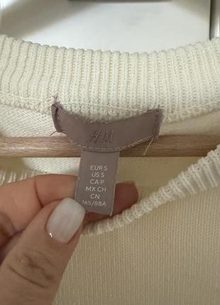 Кофта h&m молочного кольору розмір s 5