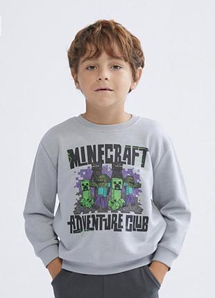 Світшот minecraft майнкрафт lc waikiki next h&m 4-5 років