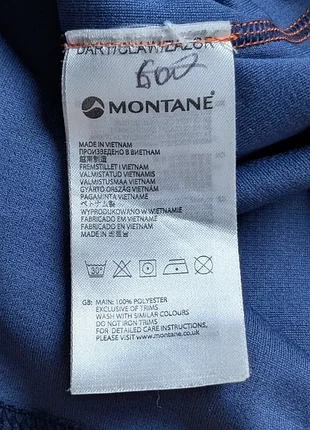 Термокофта montane dart zip neck трекінгова, синя, m 7