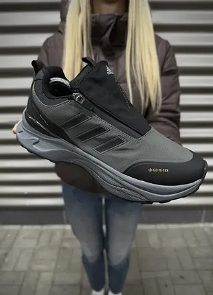 Термо кросівки adidas system odyssey x gore tex, хакі темні 236-6