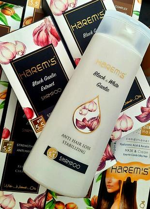Шампунь с экстрактом чеснока harems 350 ml