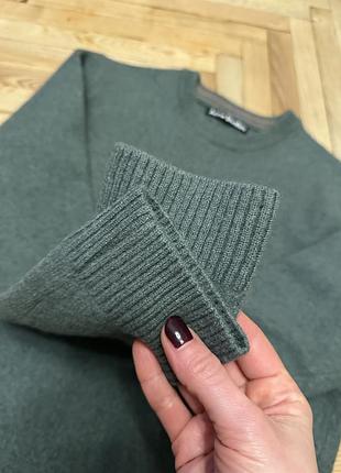 Светр acne studios вовняний сіро-зелений 3