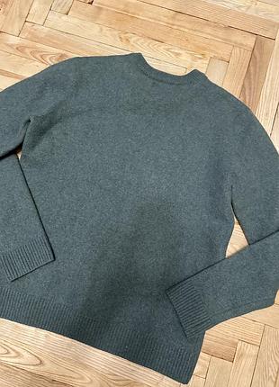 Светр acne studios вовняний сіро-зелений 4