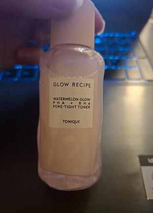 Тонер для обличчя glow recipe watermelon glow pha + bha pore-tight toner 40 мл