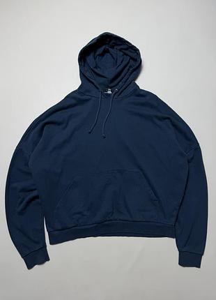 Чоловіче худі asos design темно-синє оверсайз 100% бавовна розмір l